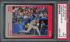 1991 Star Ryan Baseball #10 Nolan Ryan Career Highlights PSA 9