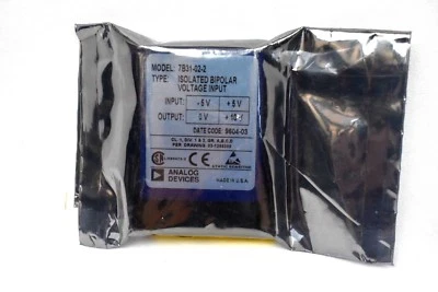 ANALOG DEVICES 7B31-02-2 Isolated Bipolar Voltage Input -5V-5V In ~ 0-10V Output - Image 1 of 2