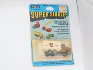 Vintage Woolworth Peelers diecast Sea Land FORD FREIGHT TRUCK metal 1:64 BROWN - Picture 1 of 3