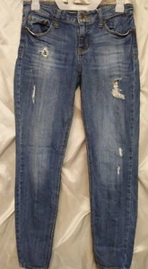 Women's eunina jeans Ava Low Rise Zipper Skinny Ankle 28 distressed - Picture 1 of 6