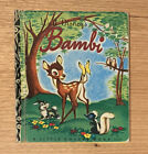 Vintage Little Golden Book Walt Disney's Bambi Hardcover *RARE* FREE POSTAGE