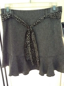 NWT $36-Girls IZ Amy Byer Brown Leopard Print Belted Skirt-sz 10 - Picture 1 of 12