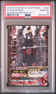 Tarjeta de datos PSA10 NM-036 Uchiha Itachi Naruto Ultimate Mission Bandai - Imagen 1 de 2