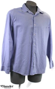 Camicia abito classico abbottonato Charles Tyrwhitt da uomo blu a scacchi taglia L - Foto 1 di 5