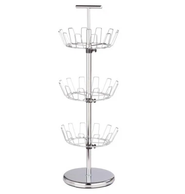 Árbol de zapatos cromado de 3 niveles Honey-Can-Do, 25 libras Foto 1 de 3