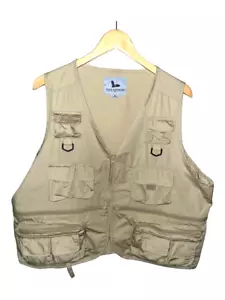 Field & Stream TAN VEST Men XL Hiking Fishing Hunting ZIP Pockets Gorpcore - Picture 1 of 5