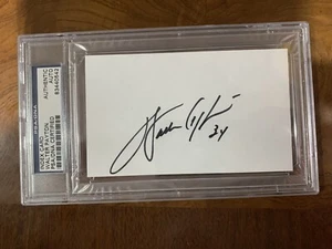WALTER PAYTON AUTOGRAPHED SIGNED 3X5 INDEX CARD CHICAGO BEARS PSA/DNA - Picture 1 of 2