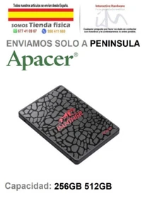 Disco duro solido SSD Apacer AS350 Panther SATA III/ Full Capacity 256GB 512GB - Imagen 1 de 2