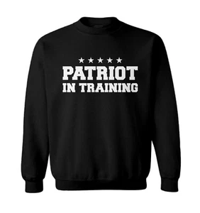 Patriot In Training - Military United States Proud Toddler Crewneck Sweater - Picture 1 of 8