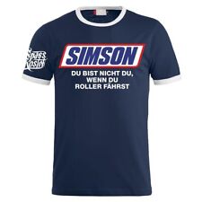Herren T-Shirt Simson Du bist nicht du wenn du Roller fährst DDR motorrad motive