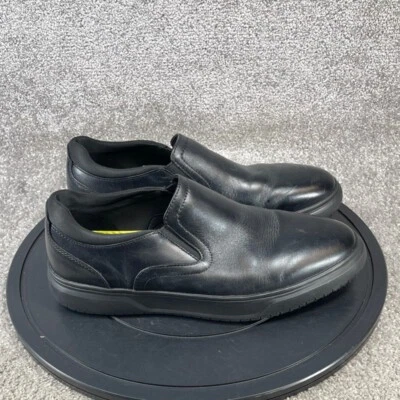 Florsheim Shoes Mens Size 9 EEE Plain Toe Loafer Black Leather Slip Resistant - Image 1 of 4