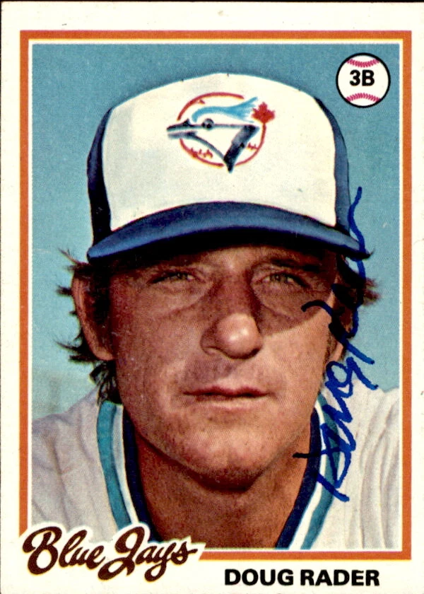 Doug Rader Autographed 1978 TOPPS Card #651 Toronto Blue Jays 182712 - Image 1 of 1