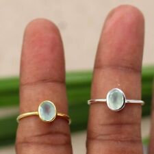 Chalcedony Ring Propose Ring Solid 925 Sterling Silver Jewelry Handmade Ring