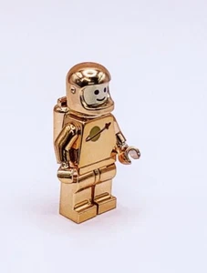 Lego Chrome Bronze Copper Plated Astronaut Classic Space Mini Figure RARE New!! - Picture 1 of 3