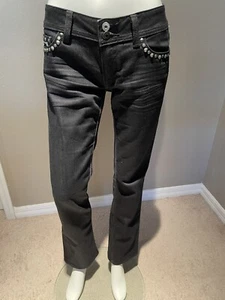Miss Me studded distressed black jeans Size 29 - Picture 1 of 9