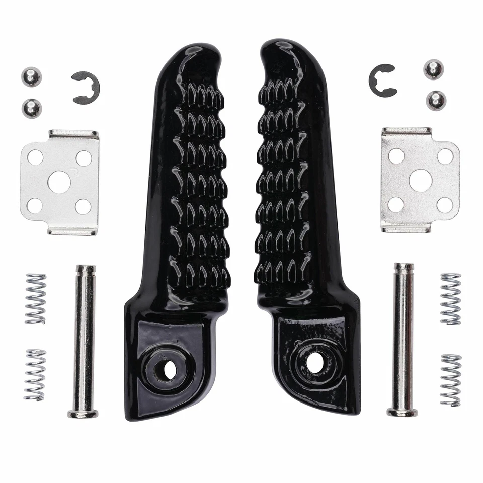 Rear Foot Pegs For Kawasaki ER-6F ER-6N ZX6R ZX9R ZX10R Z750 Z1000 ZZR1400 Black - Image 1 of 1