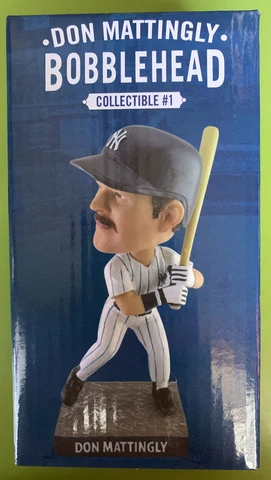 NIB Limited Edition Don Mattingly Bobblehead New York Yankees Giveaway 2020 SGA Cover