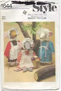 F1 STYLE 1644 MOUSE SIZE 48cm or 19" SEWING PATTERN - Picture 1 of 2