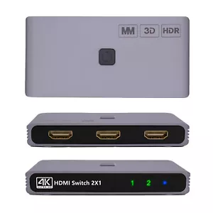 HDMI-Switch 4K 60Hz - 2 in 1 Out Bidirektionaler HDMI-Switcher - HDMI-Splitter - Bild 1 von 7