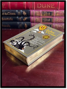 Jules Verne New Leather Bound Hardback Journey To Center Earth - 5 Weeks Balloon - Picture 1 of 7