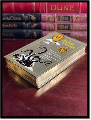 Jules Verne New Leather Bound Hardback Journey To Center Earth - 5 Weeks Balloon