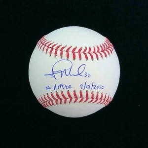 Lanzador firmado por Alec Mills Chicago Cubs autografiado sin bateador blanco certificado de autenticidad de béisbol - Imagen 1 de 2