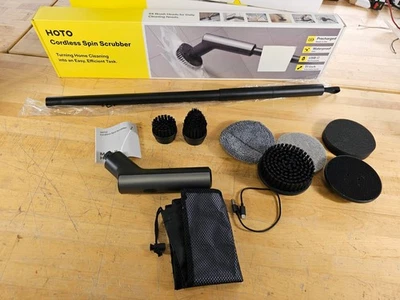 HOTO 51" Cordless Bathroom Tile Floor Electric Spin Scrubber Brush IPX7 - Image 1 of 4