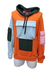 Burberry Ludford Hoodie Sweatshirt Jumper Multi Pocket Orange M Medium IT 50 40" - Picture 1 of 7