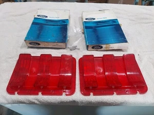 NOS OEM Ford 1967 1968 Mustang Tail Light Lamp Lenses Lens Pair - Foto 1 di 13