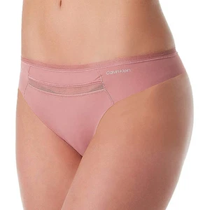 Calvin Klein Women's Invisibles  Mesh Thong, Josephine, Medium - Picture 1 of 3