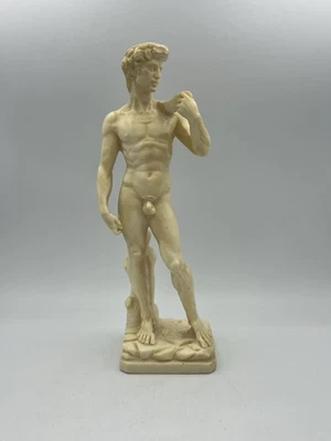 A. Santini scultura David di Michelangelo - arte greca romana VINTAGE 1960 - Immagine 1 di 4
