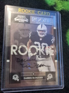BGS 9.5 Gem Mint Darren Mcfadden 2008 Playoff Contenders #123 Rookie Card Auto - Picture 1 of 3