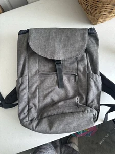 Backpack Gray Made by Design Multi Pocket Travel Bag Lightweight Adjustable - Picture 1 of 7