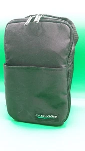 Black Case Logic 15 CD Compact Disc Case Holder w/ Carry Handle 9x6 soft bag - Picture 1 of 10