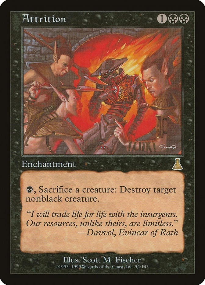 Attrition Urza's Destiny Magic The Gathering MTG Card - Image 1 of 1