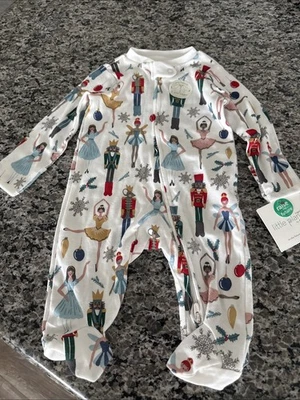 New- Little Planet Organic Cotton Carter’s Footed Sleeper Nutcracker Ballet-3 Mo - Image 1 of 4