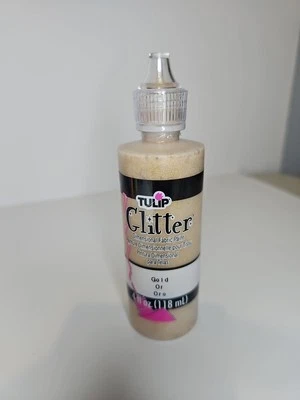 Pintura de tela dimensional con brillo de tulipán dorada de 4 oz Foto 1 de 2