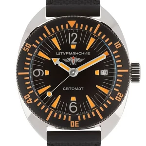 Sturmanskie Dolphin 42mm Taucheruhr Automatik Edelstahl Vostok 2416-8881504 - Picture 1 of 9