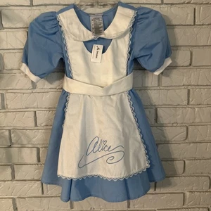 Costume vestito vintage Walt Disney World Alice nel paese delle meraviglie bambina XS NUOVO CON ETICHETTE - Foto 1 di 8