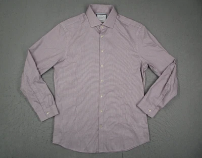 Vestido Camisa Charles Tyrwhitt Para Hombre 16.5 34 Rojo Súper Ajustado Manga Larga Foto 1 de 4