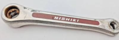 NISHIKI SUGINO FORGED LEFT NON DRIVE SIDE CRANKARM ONLY SILVER 165MM JAPAN - Image 1 of 4