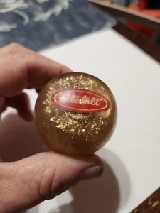 Vintage Peterbilt Gold Flake Shift Knob Gear Shifter Hot Rod Rat Rod Car 2” Nice - Picture 1 of 8