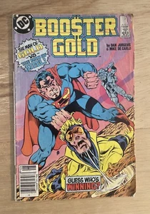 Vintage DC COMICS Booster Gold #7 L'uomo d'oro contro l'uomo d'acciaio Dan Jurgens - Foto 1 di 2