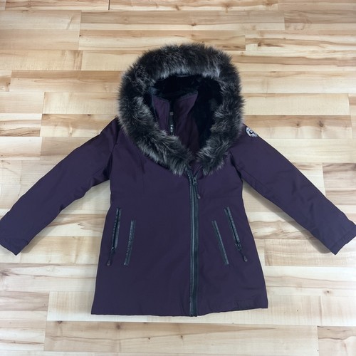 CANADA GOOSE Arctic Expedition piumino d'oca donna M bordeaux parka giacca con cappuccio pesante