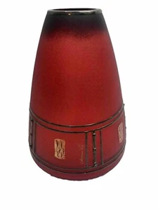 VLASTA VOBORNIKOVA CZECH ART GLASS Applied Metal MIRACLE STUDIO I VASE SIGNED - Picture 1 of 5