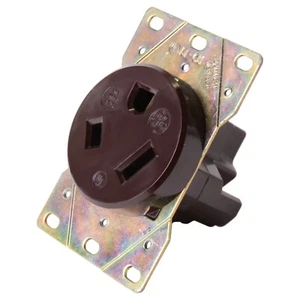 GENERAL ELECTRIC NEMA 7-50R 50A Amp 277V Volt 2 Pole 3 Wire Receptacle - Picture 1 of 4