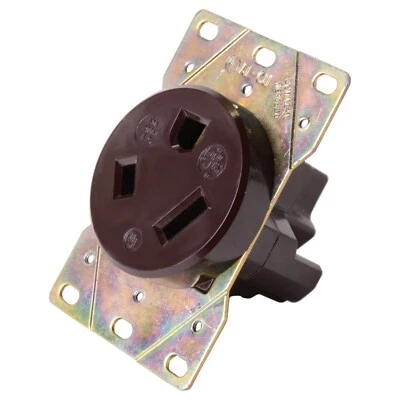 GENERAL ELECTRIC NEMA 7-50R 50A Amp 277V Voltios 2 Polos 3 Hilos Receptáculo Foto 1 de 4