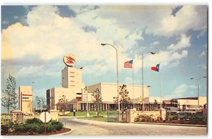 Tarjeta postal vintage Southwestern Home ANHEUSER-BUSCH Houston, TX Brewery Beer años 60 - Imagen 1 de 2