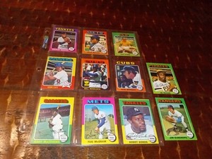 1975 Topps Mini 11 Card Stars Lot, Bobby Bonds, Ron Cey, Bill Madlock 