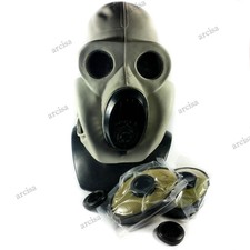 Soviet russian gas mask PBF grey rubber.  EO 19 gas mask + filters set